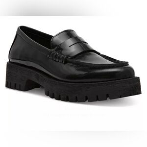 ✨Steve Madden Black Lug Sole Penny Loafers✨